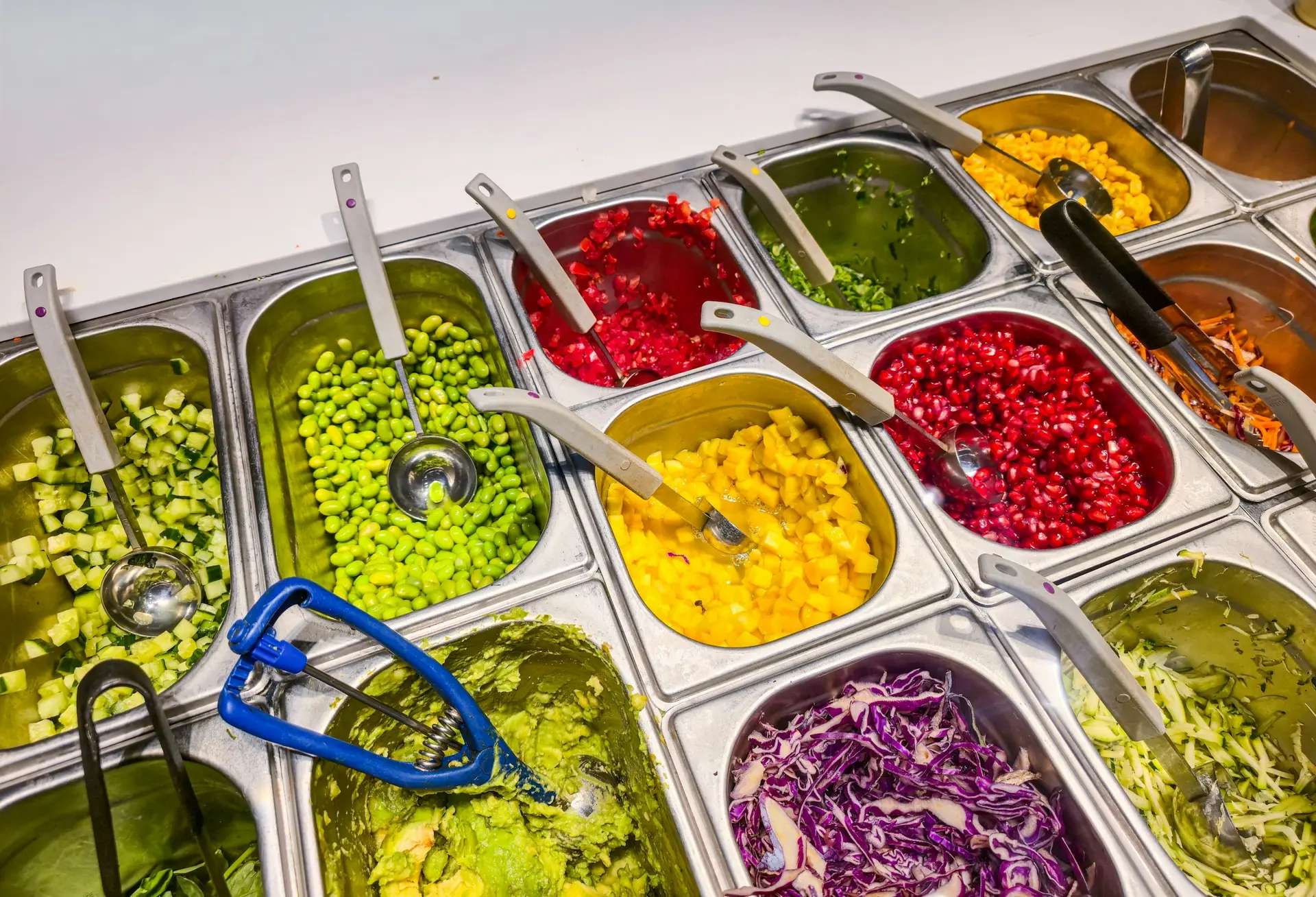 Bacs d’un salad bar